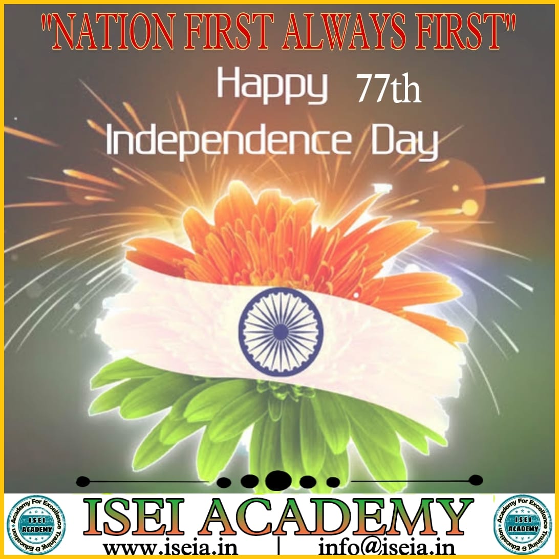 JahidaKhan12's tweet photo. #HappyIndepenceDay
ISEI Academy “wish you a Happy Independence day”
🌐: https://t.co/s7XREvA0Yp
#IndependenceDay #Freedom #Sucess #Hapiness #Prosperity #Career #Education #Training #ISEIAcademy #ISEIA https://t.co/08J8962bhL