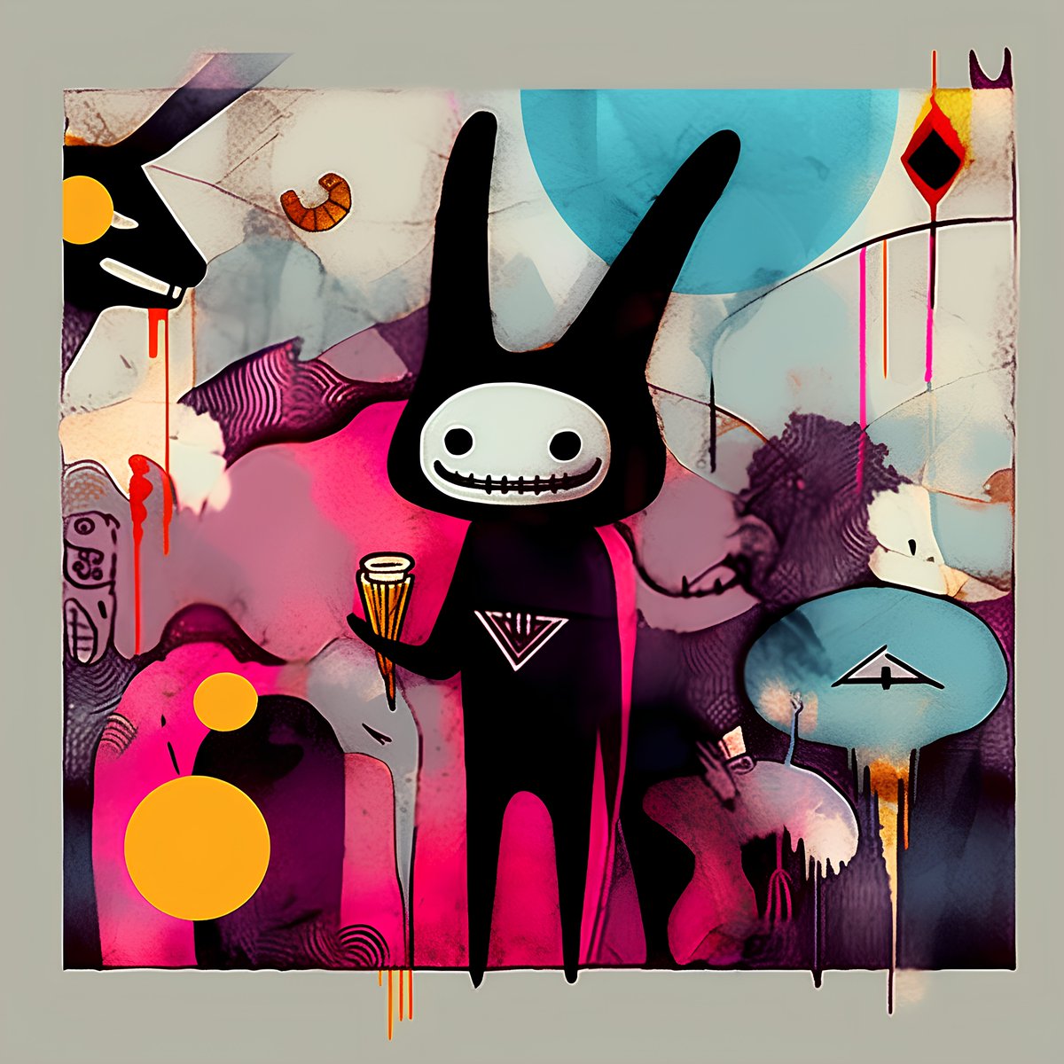 ClaireFirley's tweet photo. ****** SOLD *****

Anime 17.22 ( Bad Rabbit ) 
1/1 Edition Piece 
Sold on @objktcom

Massive Thank you to @Chazwesley99 for collecting xx 

Please check your wallet I have sent you a gift to say thanks for being #ObjktFriends 

#NFTCommunity #ClaireFirley #NFTCollection #NFTs #NFTdrop #NFTartist #NFTsale #ObjktFriends #PPN