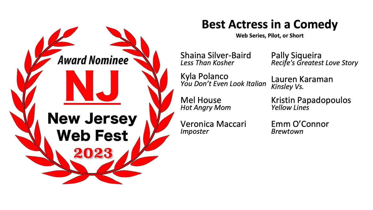 NJWebFest's tweet photo. Here are the #NJWebFest nominees for Web Series, Pilots, and Shorts! Congratulations to all the nominees! Who's ready to #FeelTheMagic next month?! 🤘🏽 Winners to be announced at #TheGala 🏆 Shout it out: #WeGotNominated 🧵 https://t.co/aVDeqsDmh9