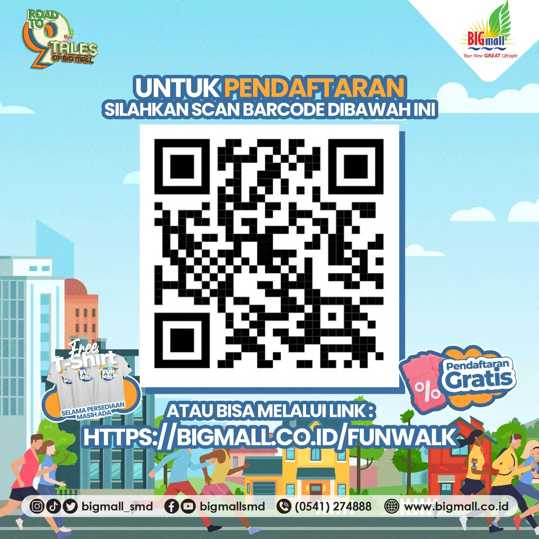 SamarindaUpdate's tweet photo. BIG Funwalk 2023 ππ»ππ»ββ
BIG Mall Samarinda Proudly present BIG Funwalk 2023
Jangan lupa ikuti keseruan BIG Funwalk 2023 salah satu rangkaian acara Road to 9Tales Anniversary-9 BIG Mall Samarinda
#BIGFunwalk #funwalk #bigmall #bigmallanniversary https://t.co/SXRnazkYXB