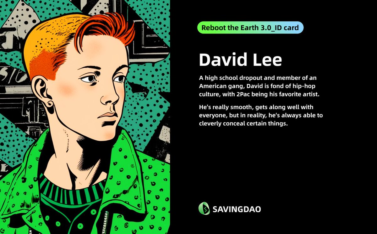 Savingdao's tweet photo. 💣SPOILER ALERT💣

😺Here're characters who might inspire you to write a survival story in our upcoming Reboot Earth 3.0 campaign!🔥🥇

🕵️‍♀️Lisa Sakura: Half Chinese, half Japanese, uses various weapons &amp; wears grey

🥷David Lee: High school dropout, loves hip-hop culture &amp; #2PAC https://t.co/r7W6G4PCoX