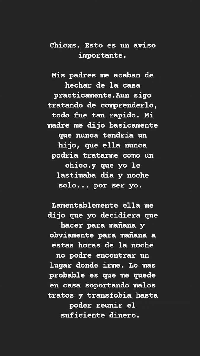 Lee_Kairy's tweet photo. IMPORTANTE ❗️❗️

Las mini vacaciones se cancelan. Estare trabajando como mula pero yo no voy a bajar la mirada. 

Prefiero ser quien soy a vivir como mi familia quiere que ses 🏳️‍⚧️❤️‍🩹
El link de mi Ko-fi esta en mi perfil por si gustan ayudar. https://t.co/TrnkVPOs3P