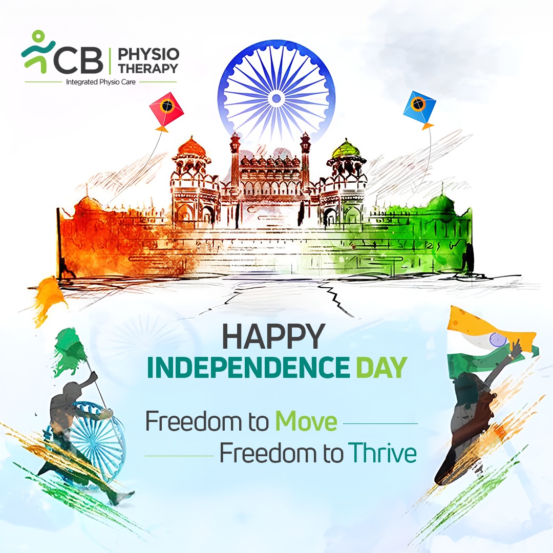 This Independence Day, let's cherish the freedom of good health and celebrate the journey towards wellness, together. 

Happy Independence Day! 

#IndependenceDay #Physiotherapycare  #independenceday2023 #AazadiKaAmritMahotsav #HarGharTiranga #india #healthcare #CBPhysiotherapy