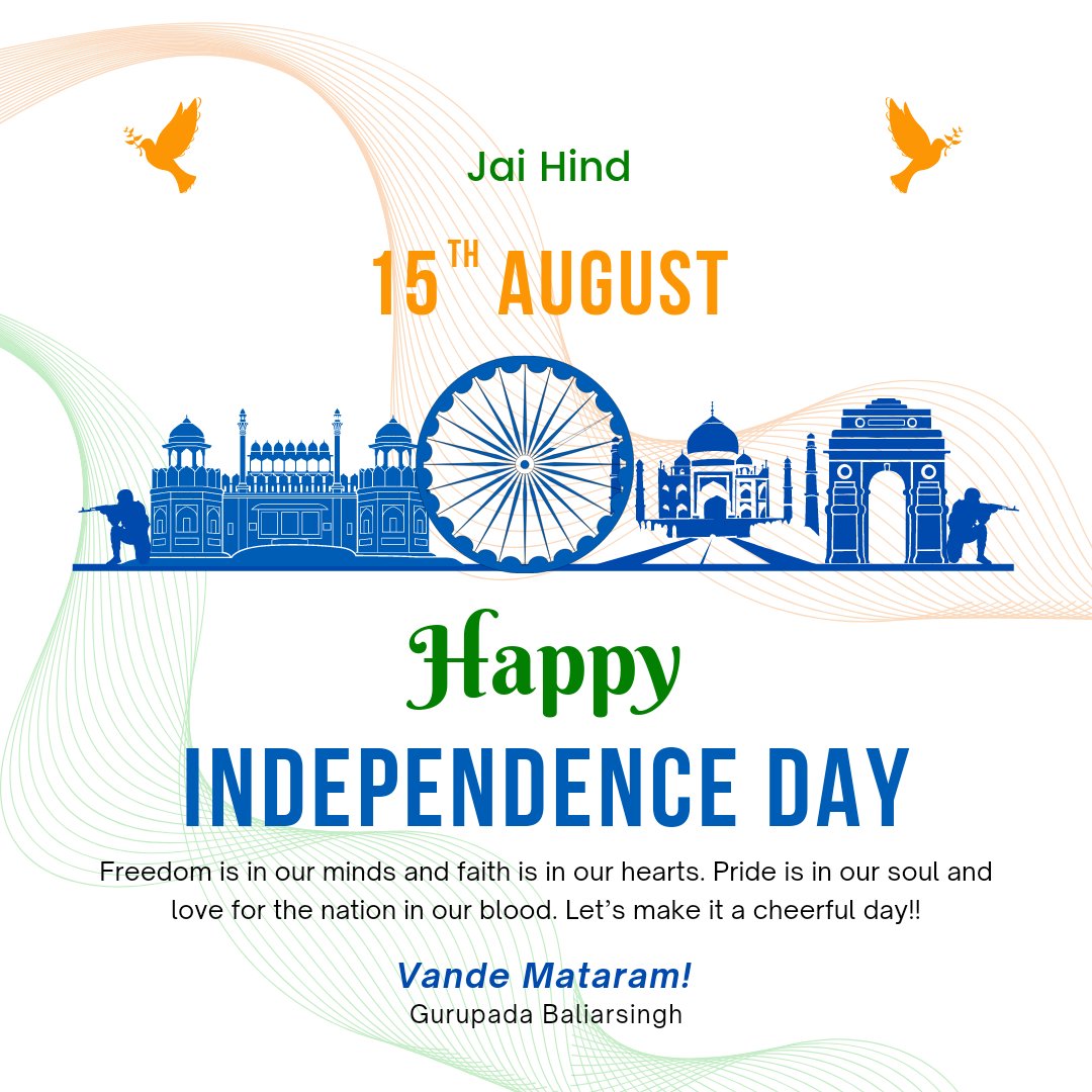 iamgurupad's tweet photo. “Humara Hindustan zindabad tha, zindabad hai, aur zindabad rahega!”  Jai Hind.. Jai Bharat.. 🇮🇳
#VandeMataram #JaiBharat #Bharat #IndiaIndependenceDay #IndependenceDay #IndependenceDayIndia #15august2023 #JaiHind https://t.co/nOQPQxLT4q