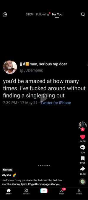 Bea - @JJDemonic YOUR TWEET IS IN AN ALMOST VIRAL TIKTOK https://t.co/CqUMuZMpFX