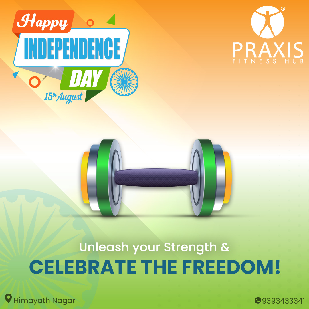 praxisfithub's tweet photo. On this day, let's remember the past, honor the present, and work towards a promising future. Happy Independence Day🇮🇳!

Reach us on https://t.co/BjSsOMpj6X

#praxis #fitness #fitnesshub #IndependenceDay #HappyIndependenceDay #IndependenceDay2023
Marketed By - @PixelarMedia https://t.co/H1uqyX1C97