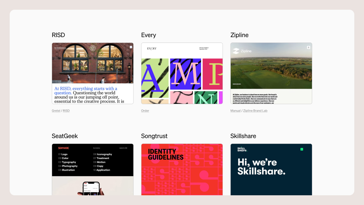 pierre__georges's tweet image. 7️⃣ RESSOURCE : @standards_site est un service pour créer des brand guidelines en ligne. Ils proposent depuis peu une sélection de chartes réalisées avec leur service. De quoi s’inspirer !
standards.site/examples