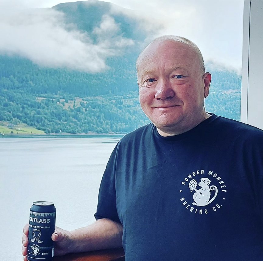 PMBrewCo's tweet photo. Thanks to Paul for taking his Cutlass on holiday to the Fjords whilst wearing   @PMBrewCo t shirt too! 

Be more like Paul.  You know it makes sense. 

Cheers Paul! 🍻 https://t.co/5oYN60aB7h