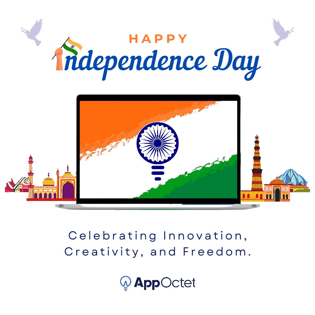 appoctet's tweet photo. Happy Independence Day from AppOctet! 🇨🇮

Embracing the future, celebrating creativity, and saluting the spirit of innovation that empowers us all. ✨

Wishing you a day filled with digital fireworks and limitless possibilities.  🚀 

#TechFreedom  #independenceday https://t.co/8x68Yesj0N