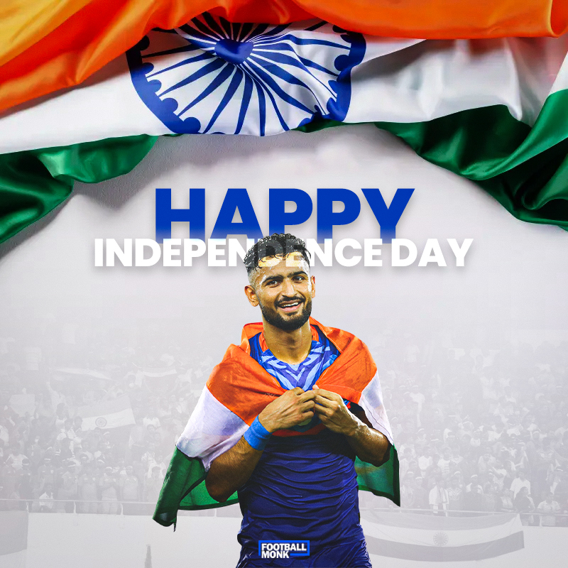 MonkFootball's tweet photo. Football Monk wishes everyone a very Happy Independence Day! 🇮🇳

#FootballMonk https://t.co/mDbCUSFrmG