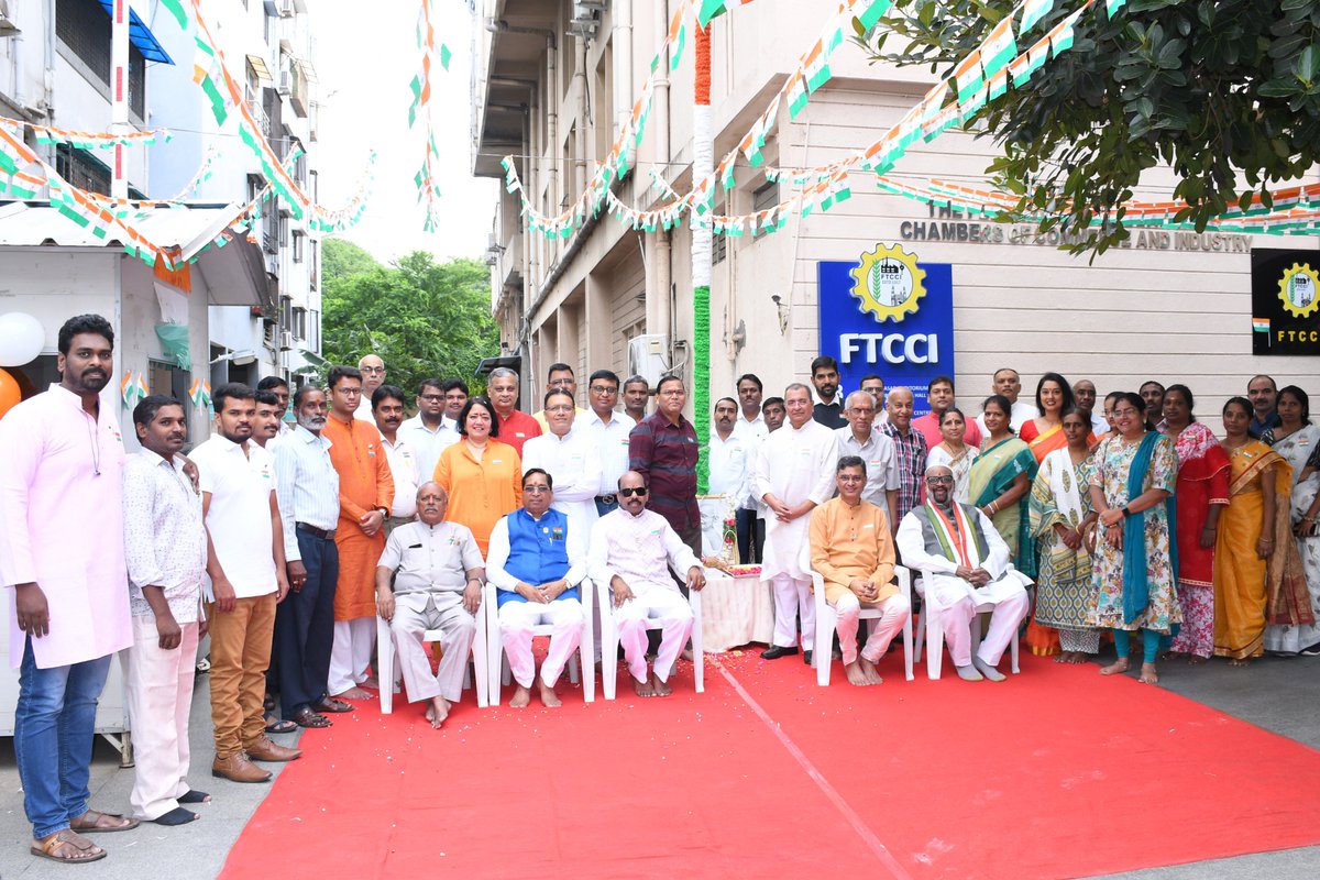 🇮🇳 FTCCI Secretariat comes alive in vibrant hues of patriotism! 🎉🔥 Celebrating 77 glorious years of independence, we stand united, stronger than ever. Let freedom ring and prosperity soar! 🙌🌟 Jai Hind! #77thIndependenceDay #ProudToBeIndian"