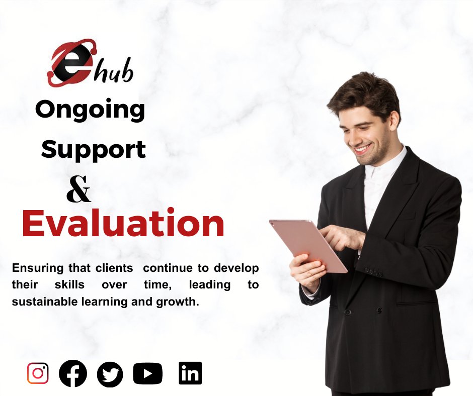 To ensure that clients  are making progress towards their goals.

 We conduct regular check-ins, feedback, and coaching are provided, and we measure the effectiveness of the learning program and make adjustments.

#entrepreneurship #Business #eHub #traininganddevelopment #Forbes