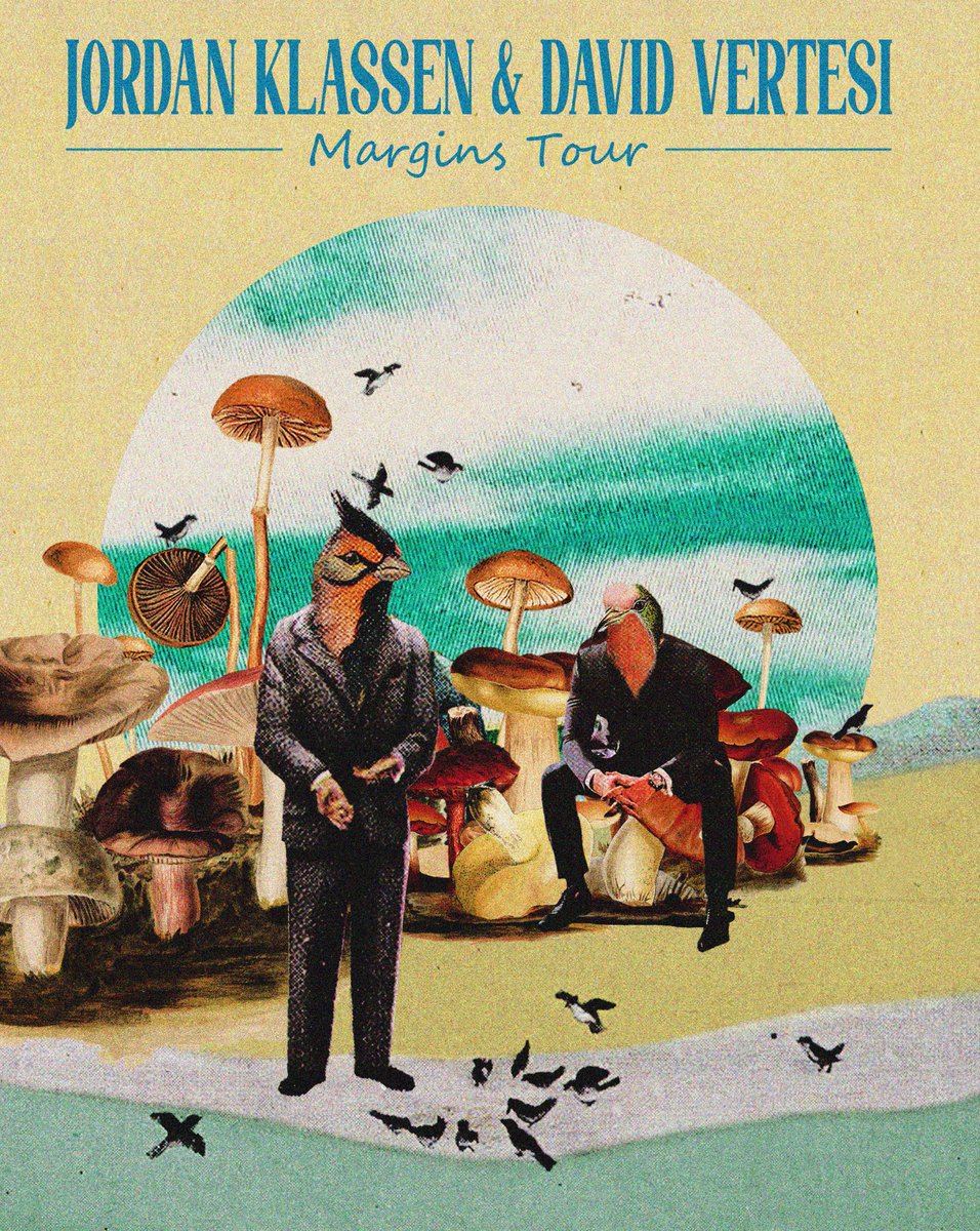 <a href="/JordanKlassen/">Jordan Klassen</a> and <a href="/davidvertesi/">David Vertesi</a> are hitting the road together on their "Margins" Tour - October 13th is your chance to see both of these songwriters live in Regina! 🦜🍄🌥️ Tickets on sale NOW at artesianon13th.ca/event-calendar…

#YQR #Music #Songwriter