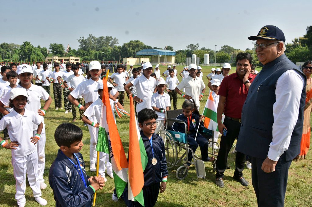 VCofficeBHU's tweet photo. Sharing some glimpses of the #IndependenceDay2023 celebrations. https://t.co/7d0fomkI5p