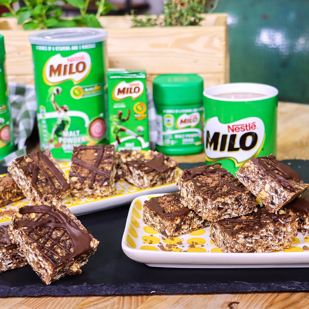 expressoshow's tweet photo. Encourage your child to play sports and feed your future champ with the fuel they need to get there!๐ช๐ฟ Try these No Bake @MILOSouthAfricaยฎ Energy Bars packed with all the delicious goodness: https://t.co/KmJVqyn1MF
#MustBeAMILOMorning #ExpressoShow https://t.co/f45hNSUmPa
