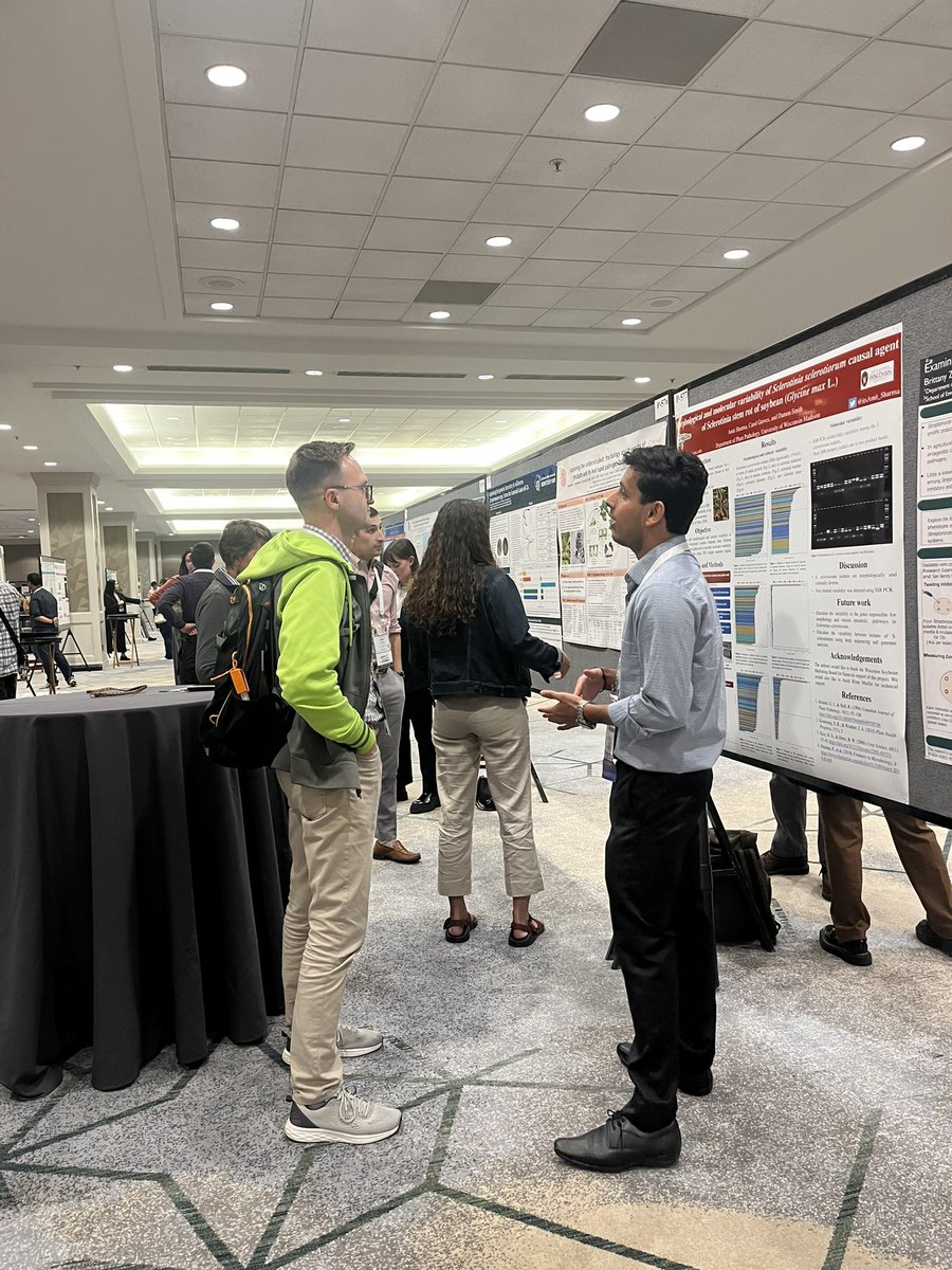itsAmit_Sharma's tweet photo. Had a fun time presenting my poster, educating and connecting to the audience, most importantly learning about cool research going on all around the world. Thanks to @plantdisease @badgercropdoc for the platform. #PlantHealth2023 https://t.co/8g4qSyzuEd