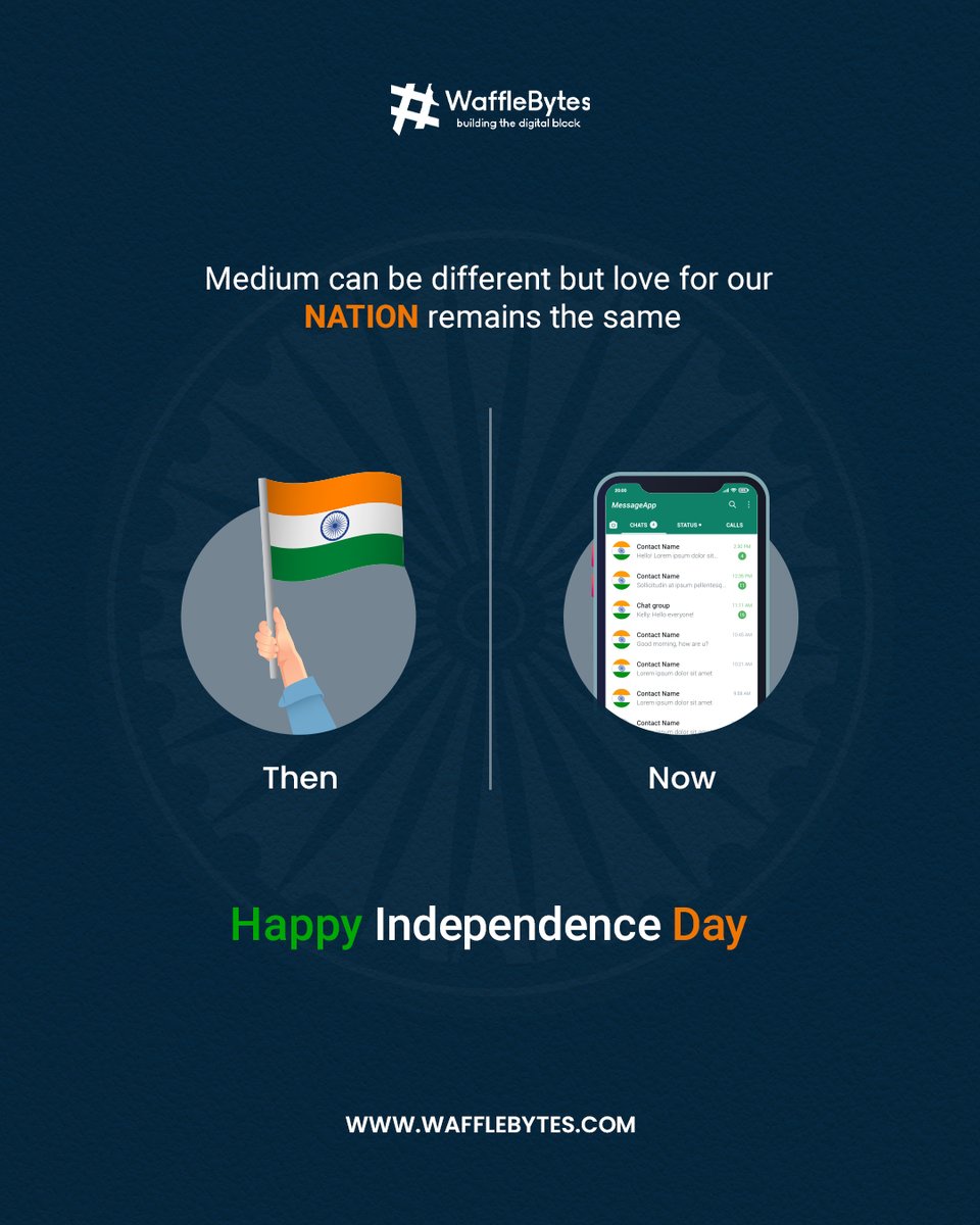 wafflebyteshq's tweet photo. Happy 77th Independence Day, India! 🇮🇳 Let's rejoice in our heritage, salute the courage of our freedom fighters, and commit to a united, prosperous future. Jai Hind! 🎉 #IndependenceDay #India #77YearsOfFreedom #JaiHind" https://t.co/V7fDVj66Yl