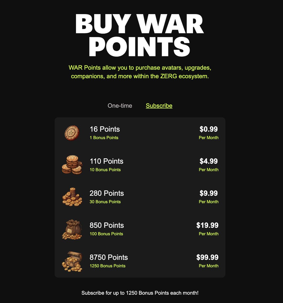 Micro transactions and monthly recurring revenue.

Switching to Points was one of the best things we could have done for our collectors and for our business.

Nothing but positive feedback as well.

Pay attention.