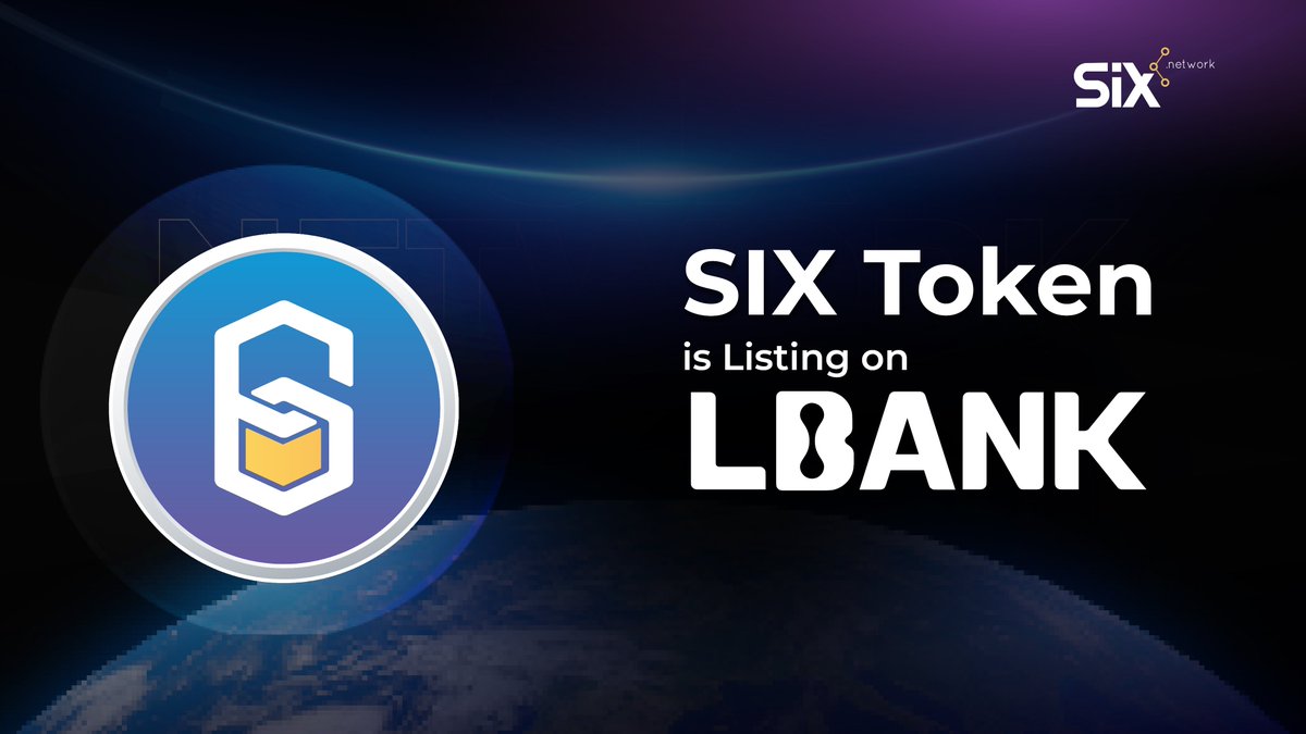 SIX Token (by SIX Network) is Listing on <a href="/LBank_Exchange/">LBank.com</a>  on August 17, 2023

SIX Network, a blockchain solutions company, announced the listing of its Token, $SIX, on LBank Exchange, a top crypto exchange with 9 million users from more than 210 regions worldwide. The listing of