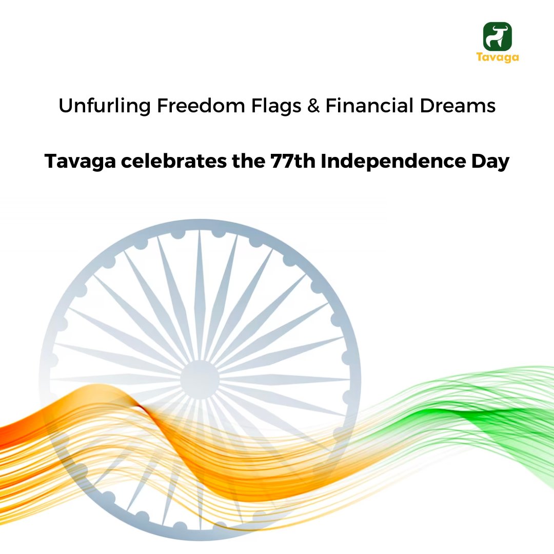 🇮🇳 Celebrating 77 Glorious Years of Independence! ✨ Honoring our history and embracing a future of financial empowerment. Join Tavaga in shaping your financial success. Visit tavaga.com and let's weave independence with financial growth. Wishing you a Happy