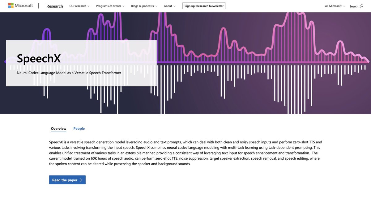 SpeechX: Neural Codec Language Model as a Versatile Speech Transformer

paper page: huggingface.co/papers/2308.06…

Recent advancements in generative speech models based on audio-text prompts have enabled remarkable innovations like high-quality zero-shot text-to-speech. However,