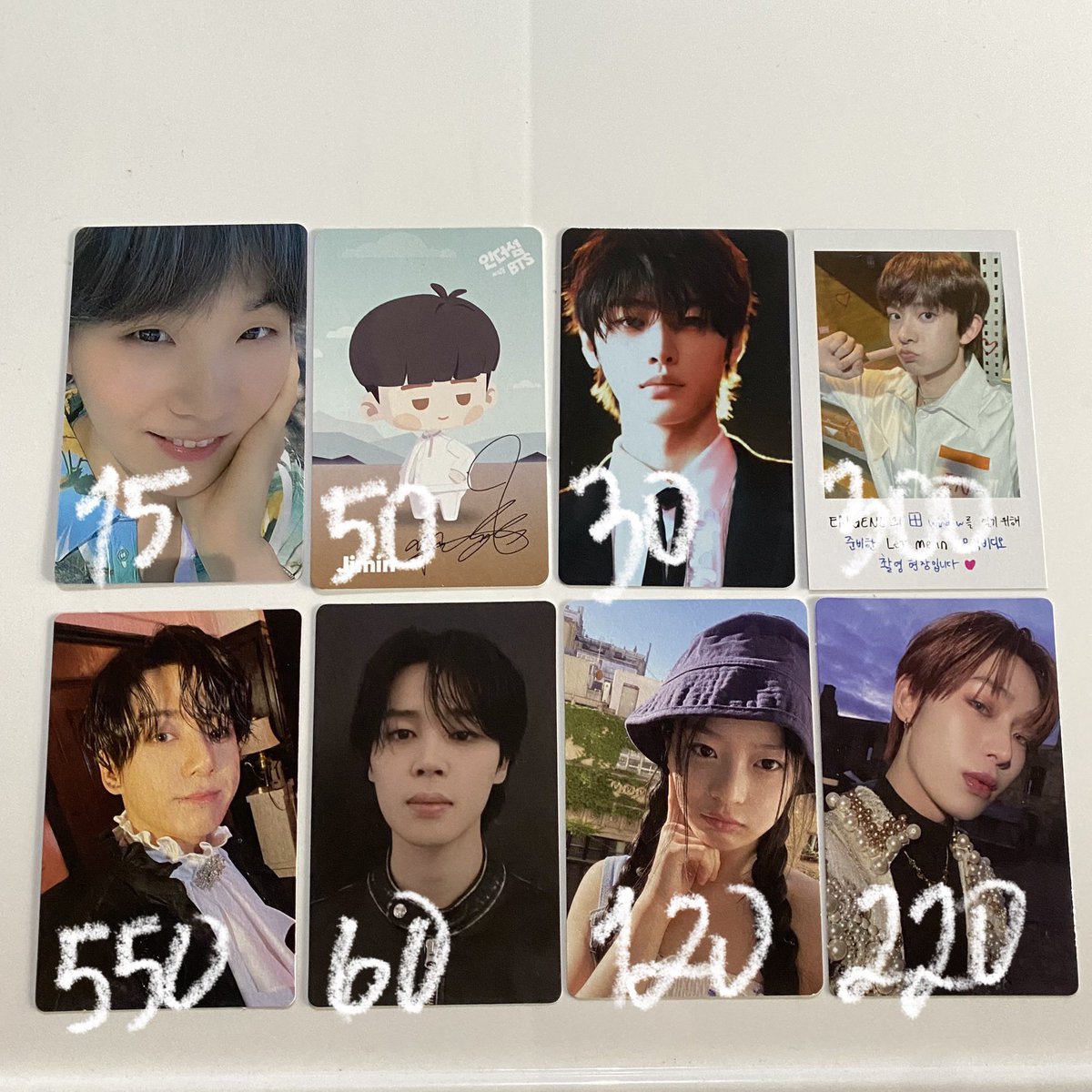 wts lfb ph enhypen bts newjeans

✴︎ random photocards
— ₱ at pic
— onhand / tingi except indemand
— prio payo / 3 days res.