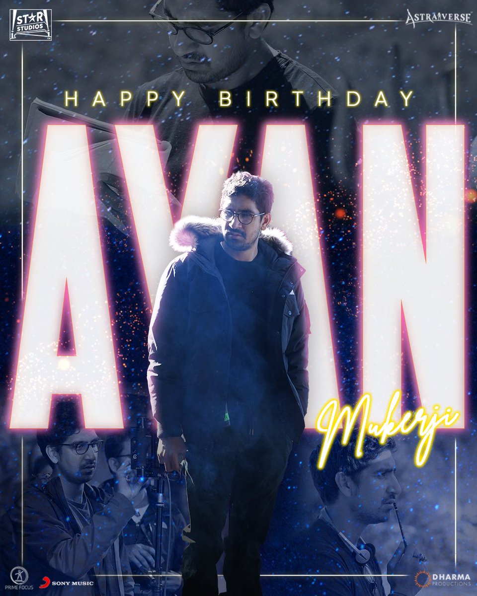 Happy Birthday to the creator of Astraverse Universe, Ayan Mukerji!✨May your magic keep enchanting us as you continue to weave the captivating universe of Brahmāstra! ❤️‍🔥 #AyanMukerji #HappyBirthdayAyanMukerji