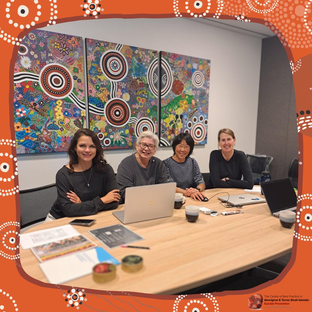 Prof Stefanie Schurer, Prof Pat Dudgeon, Dr Ee Pin Chang & Prof Lisa Cameron meeting at UWA for the Against the Odds project today. The project aims to discover how #IndigenousChildren in Darwin live  fulfilling lives despite challenges. More details about our projects: