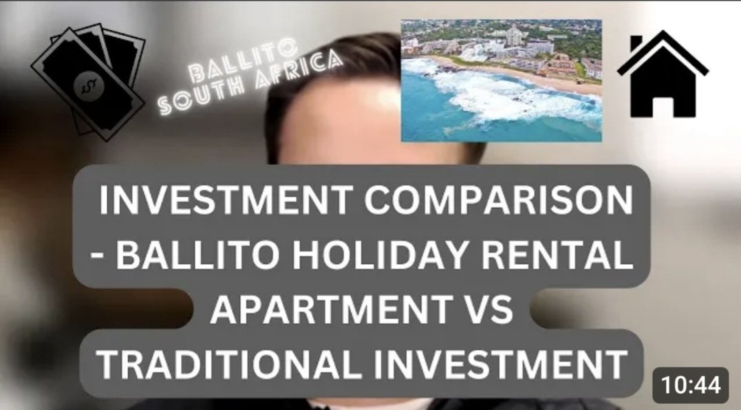 siegpfa's tweet photo. Investment property vs traditional investment, a Ballito Holiday Apartment Example with real figures.

On my latest YouTube video here:
https://t.co/LUoVwid26c https://t.co/qrDndtCeUF