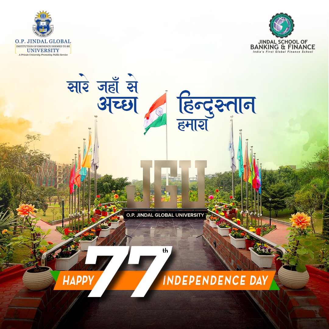 As we commemorate India’s 76 years of freedom, let us remember that education has been our guiding light. Let us continue to embrace learning, celebrate diversity, and shape a tomorrow that’s even brighter. JSBF wishes you all a Happy Independence Day! #HarGharTiranga