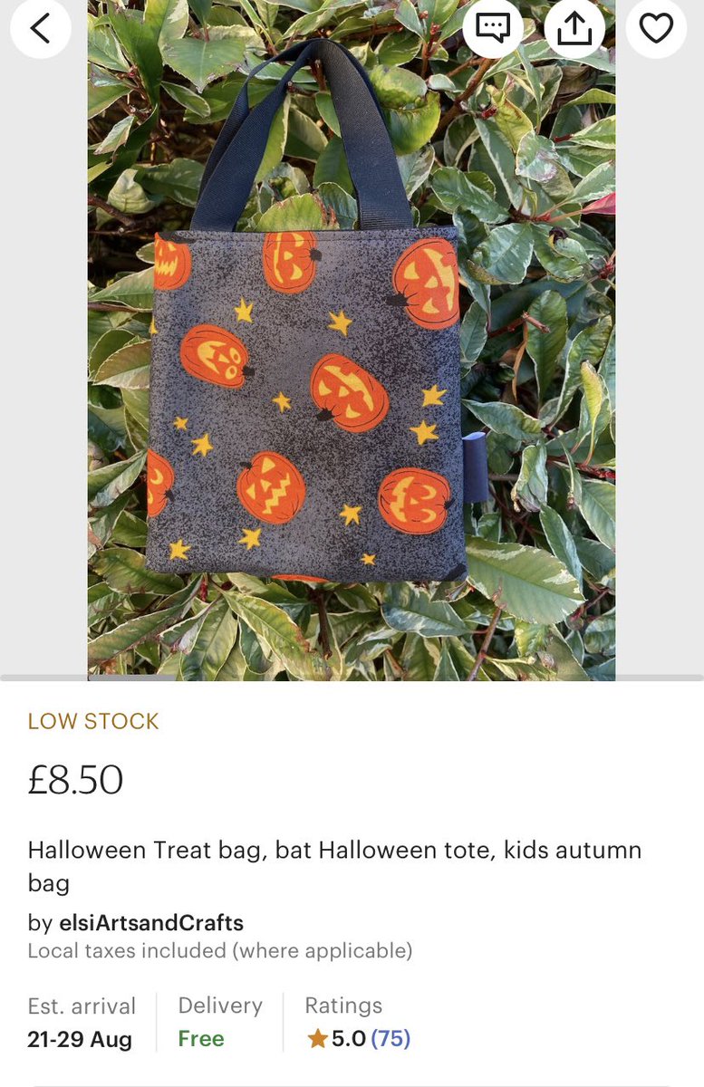 el_siseams's tweet image. Halloween Trick &amp;amp; Treat bag on elsiArtsandCrafts on Etsy #EarlyBiz #etsy #shopetsy #handmadeuk #halloween