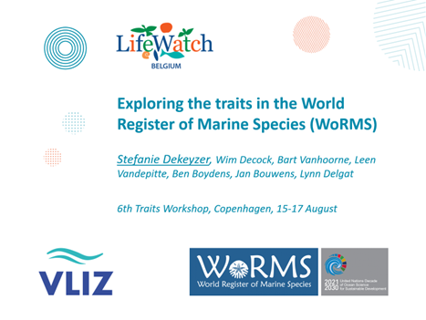 This week we are in Copenhagen at the 6th Workshop on Trait-Based Approaches to Ocean Life to present @WRMarineSpecies and its traits and attributes sixthtraitsworkshop.com