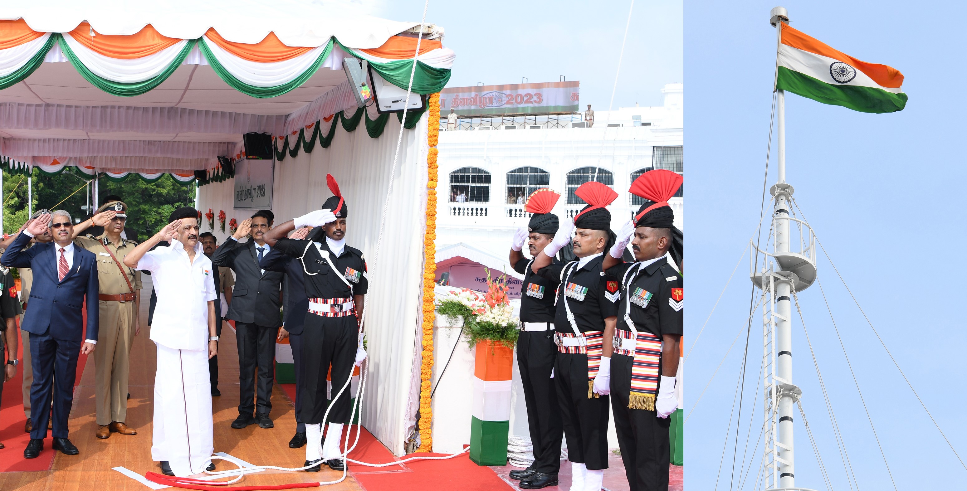 dmk government has not been lax in praising the martyrs of India