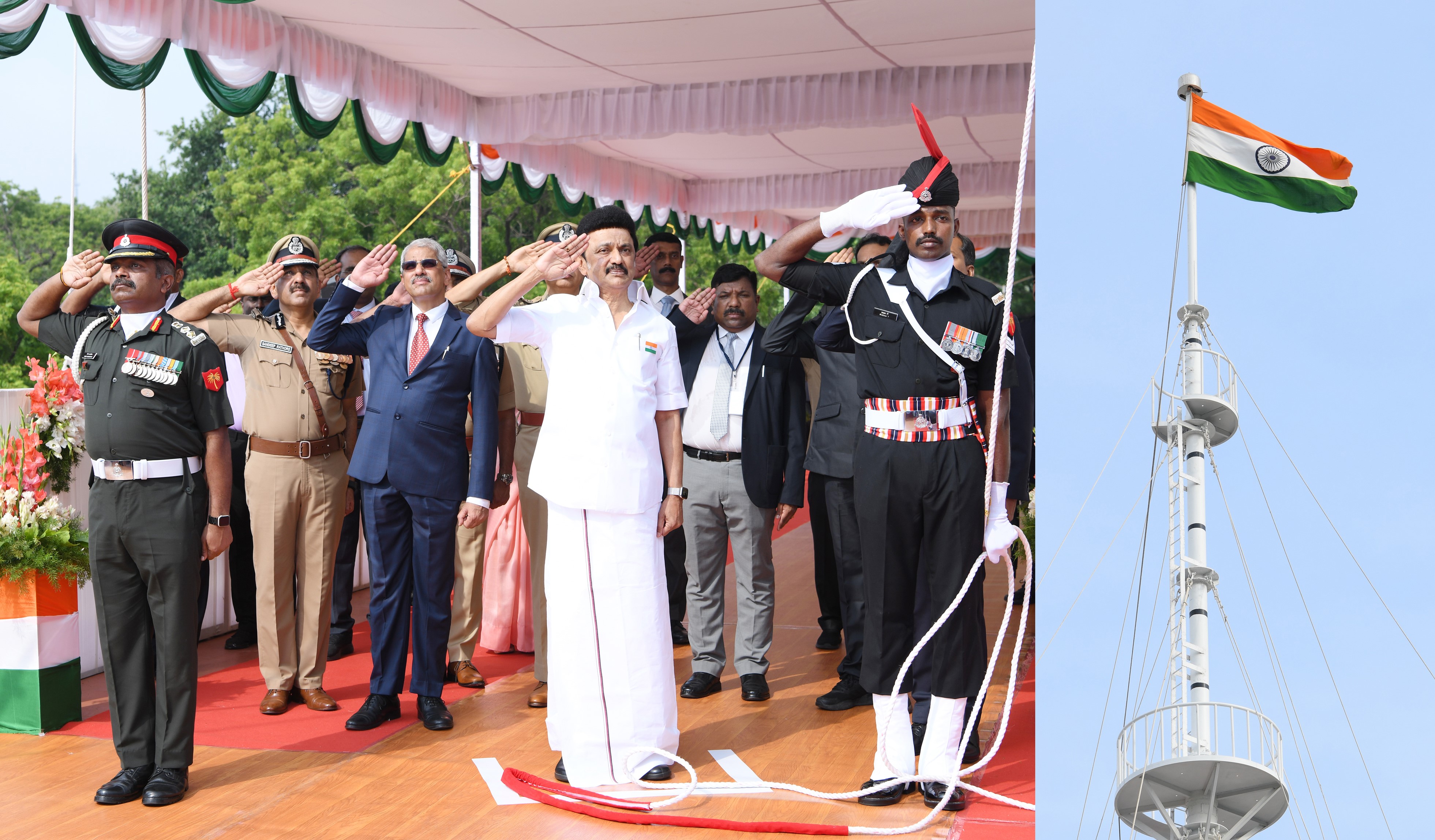 dmk government has not been lax in praising the martyrs of India