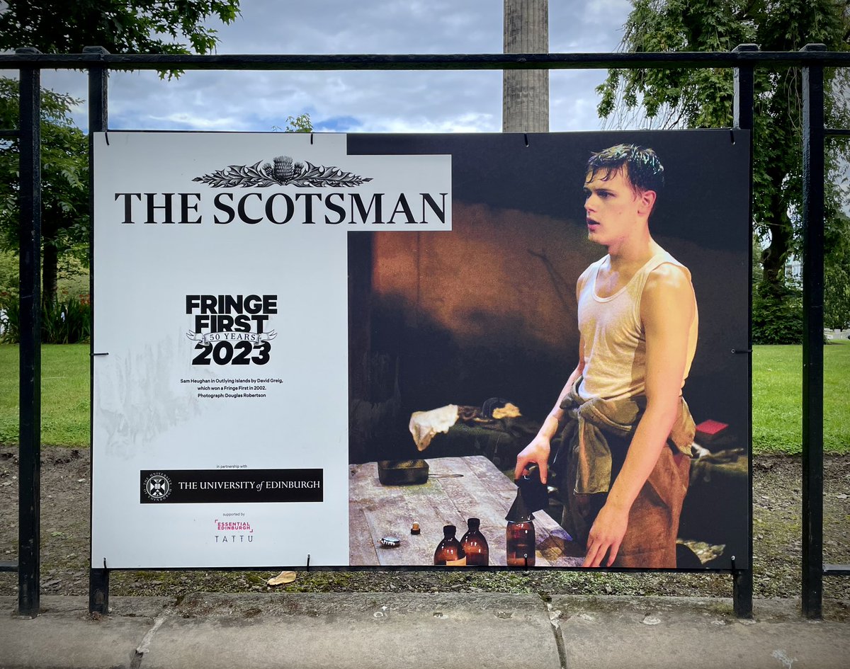 Hey look @SamHeughan You’re almost famous now mate 😉 @TheScotsman @edfringe