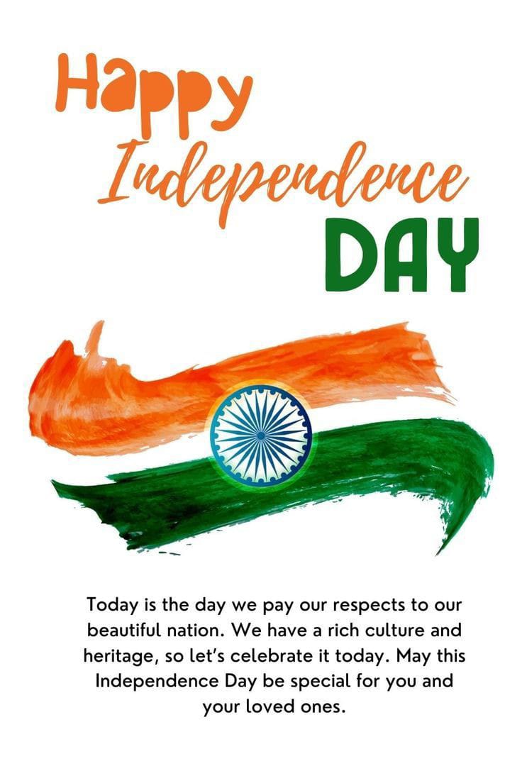 fagusoren911's tweet photo. Freedom is in our minds and faith is in our hearts. Pride is in our soul and love for the nation in our blood. Let’s make it a cheerful day!! 
Happy Independence Day !

#IndependenceDay2023 
#स्वतंत्रता_दिवस #IndependenceDayIndia #HappyIndependenceDay2023 #15august2023 https://t.co/BYUcmJ7xUQ