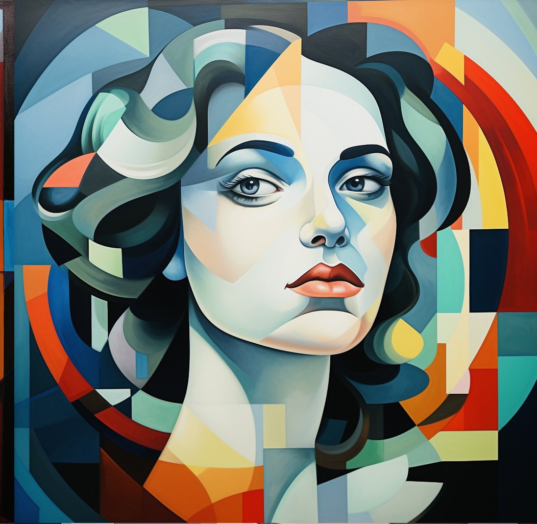 bezbora's tweet image. Colourful Cubism portrait of a lady . #generativeai #promptengineer #graphicdesigner #midjourney #cubism #digitalartist #nftartist #aiart #AIArtCommuity . Follow me for more updates