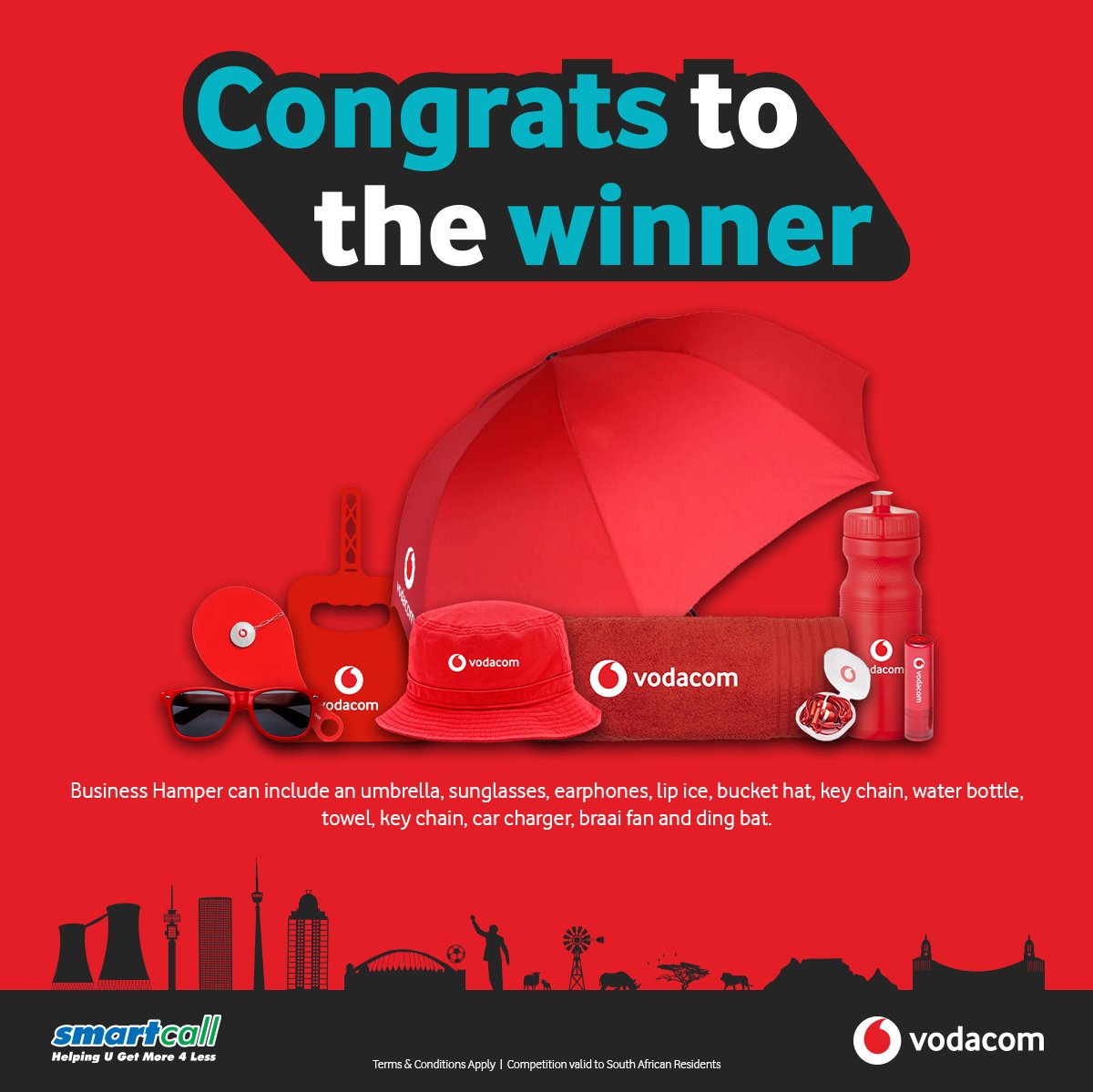 SmartcallVSP2's tweet photo. Well done to Zanele from Mangweni on winning the Smartcall Business Hamper📷📷
Keep activating #VodacomVSP2 SIM cards for a chance to WIN this month.
#SmartcallPowerBoost #SmartcallPremiumBoost
#VodacomVSP2PremiumSIM https://t.co/AO7cNYGTfJ