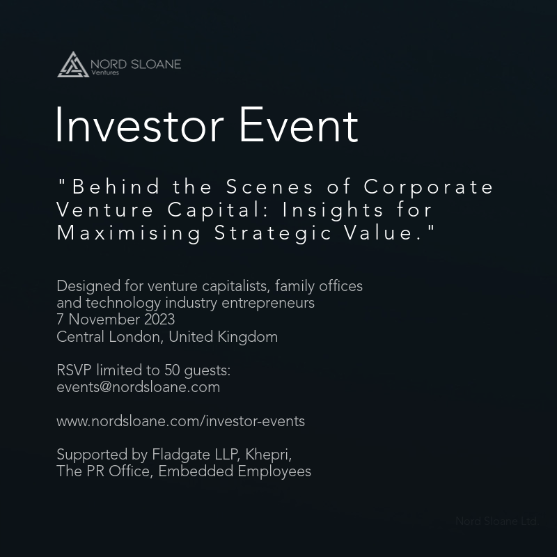 Private in-person event exploring the strategic value and impact of corporate venture capital, featuring expert speakers, interactive sessions, and networking opportunities.
nordsloane.com/event-details/…
#venturecapital #fundmanagement #corporateinnovation