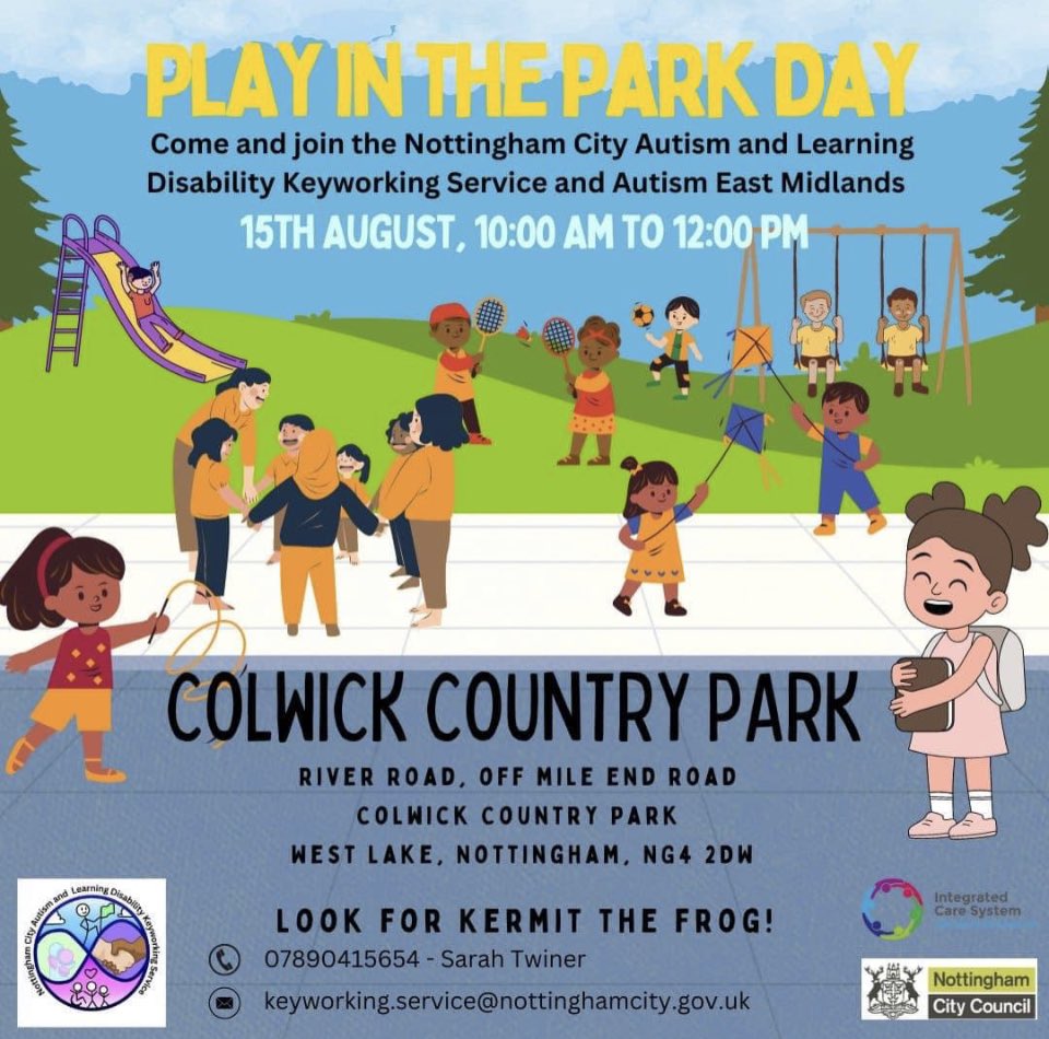 sarahTwiner's tweet image. #ColwickPark #Nottingham 

Make the most of the sunshine today 15/08/23 and come and have fun at the Keyworking service play in the park 👇

Meeting point : the Green  porta cabin (Kiosk) Mile End Rd end of the park.