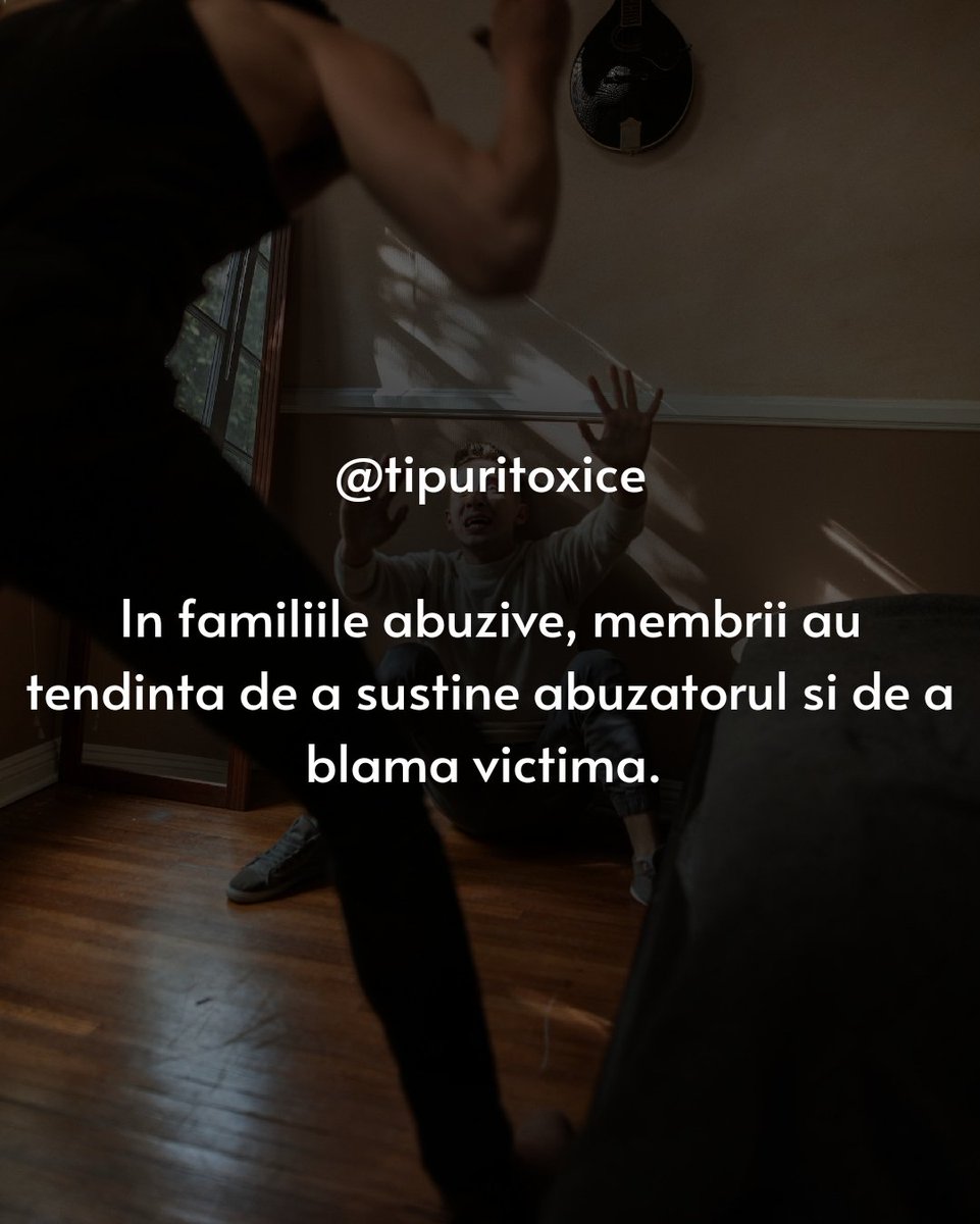 TipuriToxice's tweet image. Blamarea victimei

#narcisism #psihopatie #tulburaridepersonalitate #psihologie #psihologieclinica #manipulare #relatietoxica #abuznarcisic #persoanetoxice #psihoeducatie #psihiatrie #personalitate #dezvoltarepersonala #psihoterapeut #mentalitate #educatie #tipuritoxice