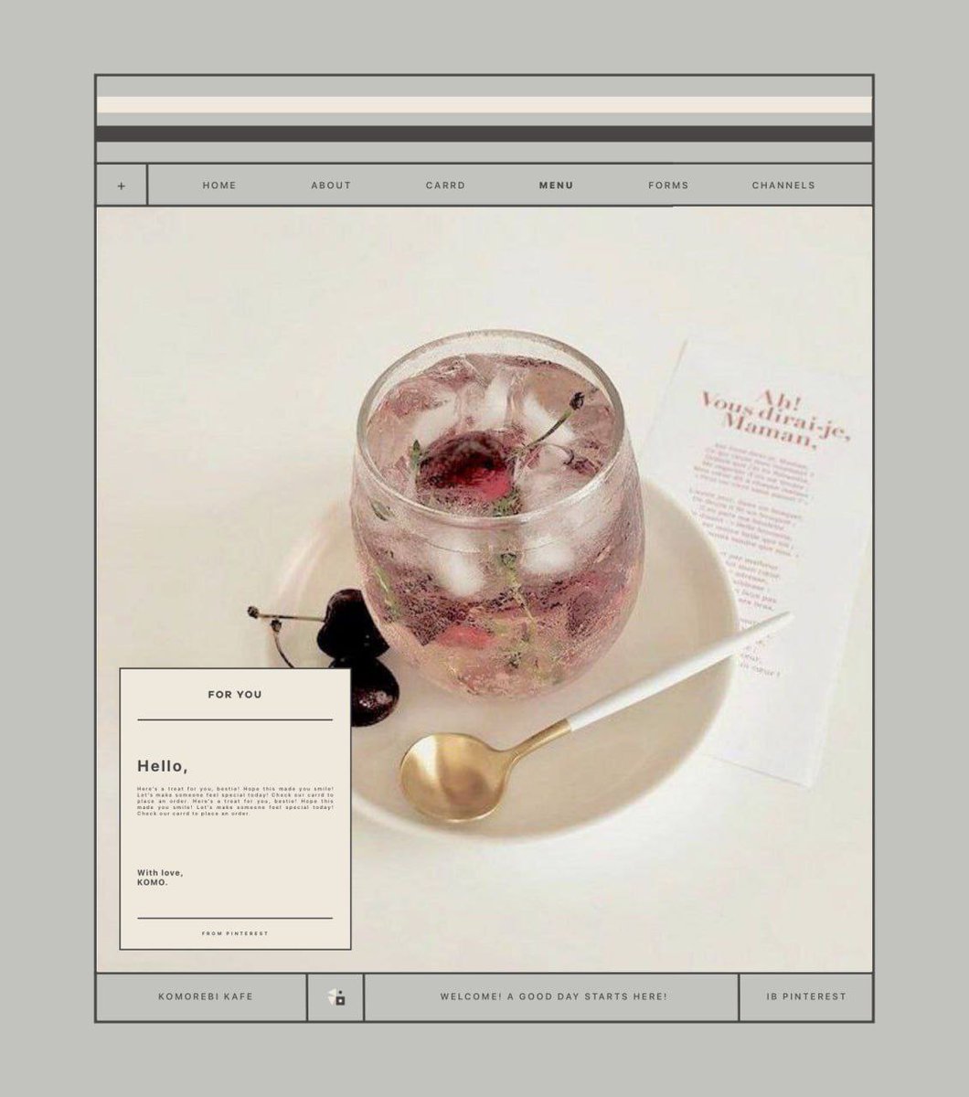 komoave's tweet image. ⠀⠀

͏   こもれび   ⌗   KOMO!
   for  you   @loevito.
   from   ༝༚   avery 🌷
   ⤥    hello po enjoy!

⠀⠀