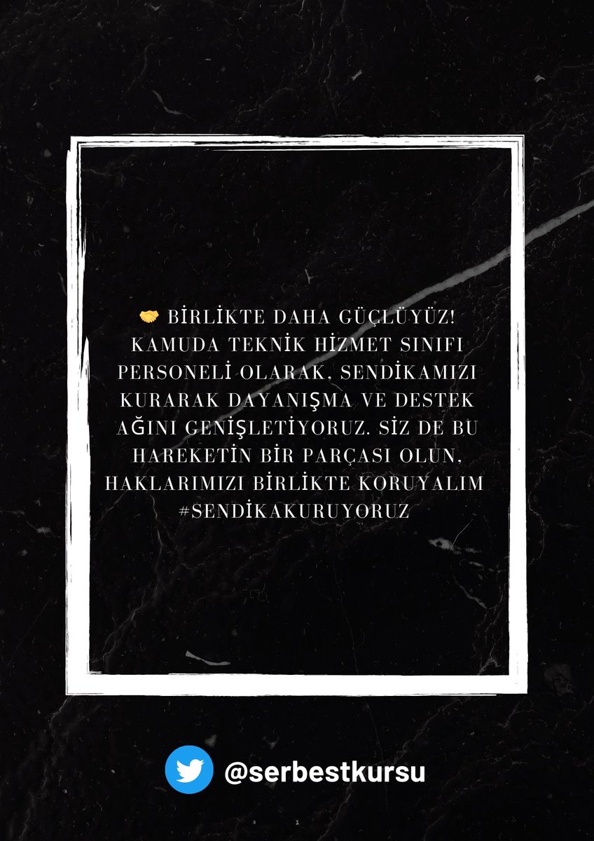 Sendikaların bizi savunmadığını her geçen gün daha iyi anlıyoruz. Bu yüzden mühendisler ve teknik personel olarak kendi hareketimizi başlatıyoruz. WhatsApp grubumuza katılarak gerçek savunmayı birlikte oluşturalım. 
#SendikaKuruyoruz
👇👇
chat.whatsapp.com/JSdinx2dJA96rp…