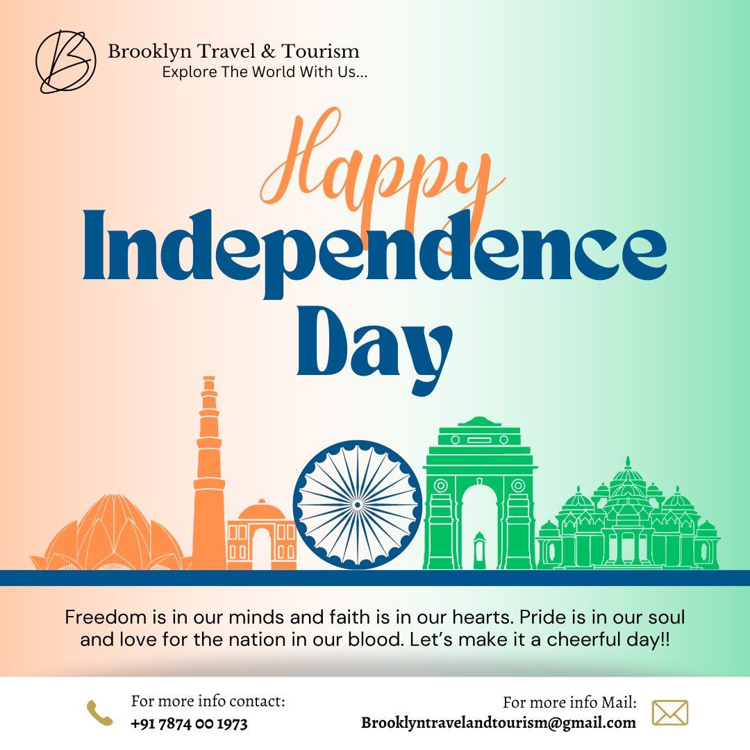brooklyntourism's tweet photo. #indipendenceday #india #indianflag #hargahrtiranga #brooklyntravelandtourism #indiaindipendenceday #77independanceday https://t.co/ZiweGu5JvM