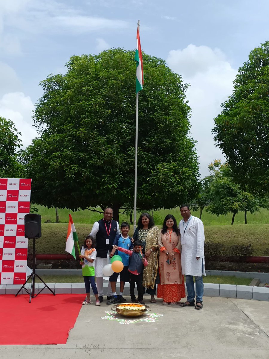 manishagrawal10's tweet photo. PROUDLY Celebrating Independence Day at Tech Mahindra Nagpur campus.
We thank Our Chief Guest @IamRanjan11 part of the celebration. https://t.co/LySWDHGbYx