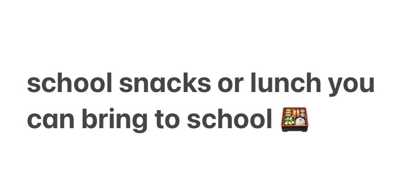 ✶ – do you want to save money by packing your own lunch or snacks for school? Here are some suggestions for a delectable lunch that you can also share with your friends

#studytwt #studytwtph