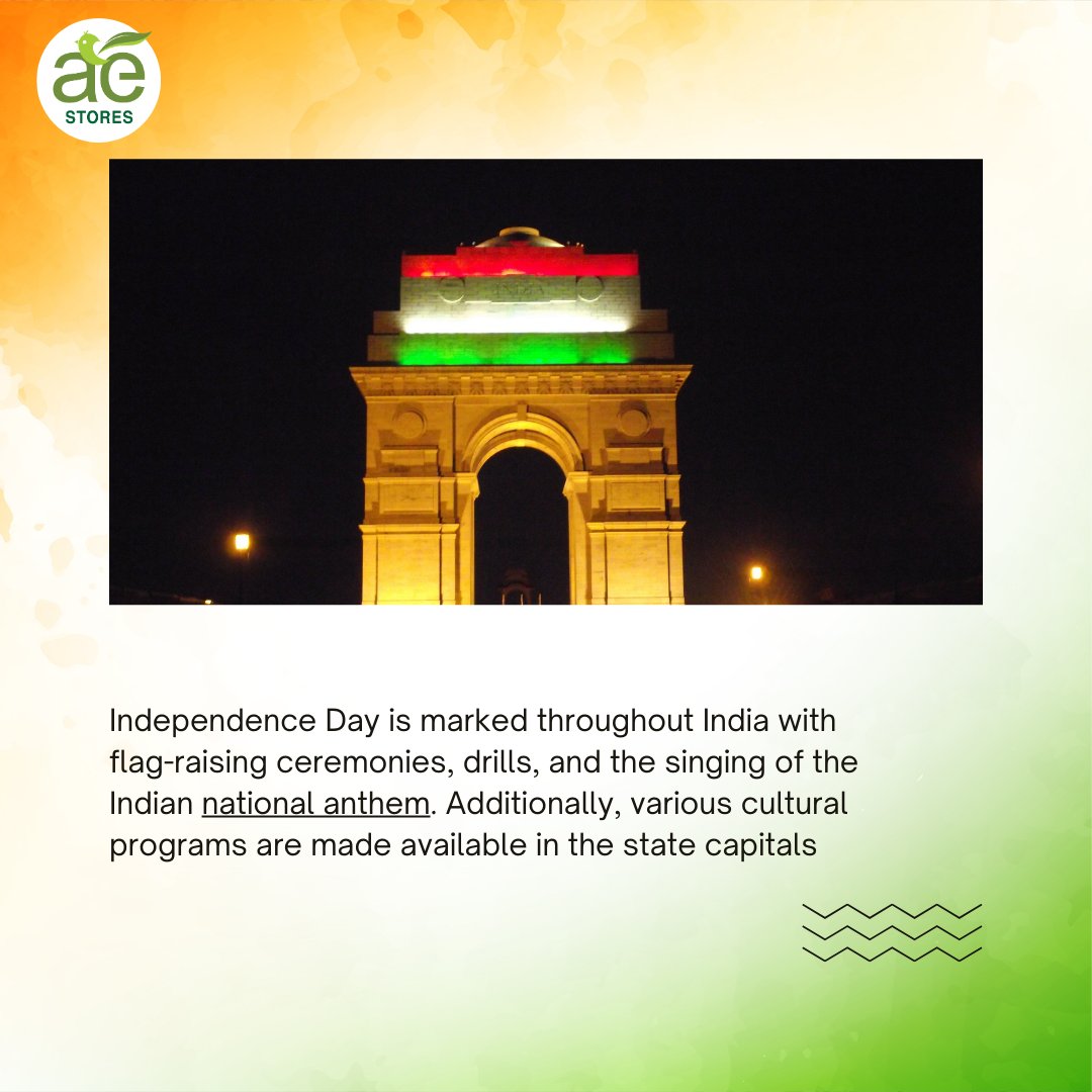 ae_stores's tweet image. 🇮🇳 Happy Independence Day! 🎉 Celebrating the journey of progress and unity that define us as a nation. AE Stores sends its warmest wishes to all!

 #ProudToBeIndian #UnityInDiversity #ProgressAndUnity #IndiaIndependenceDay #AE #CelebratingNationhood #JaiHind #IncredibleIndia