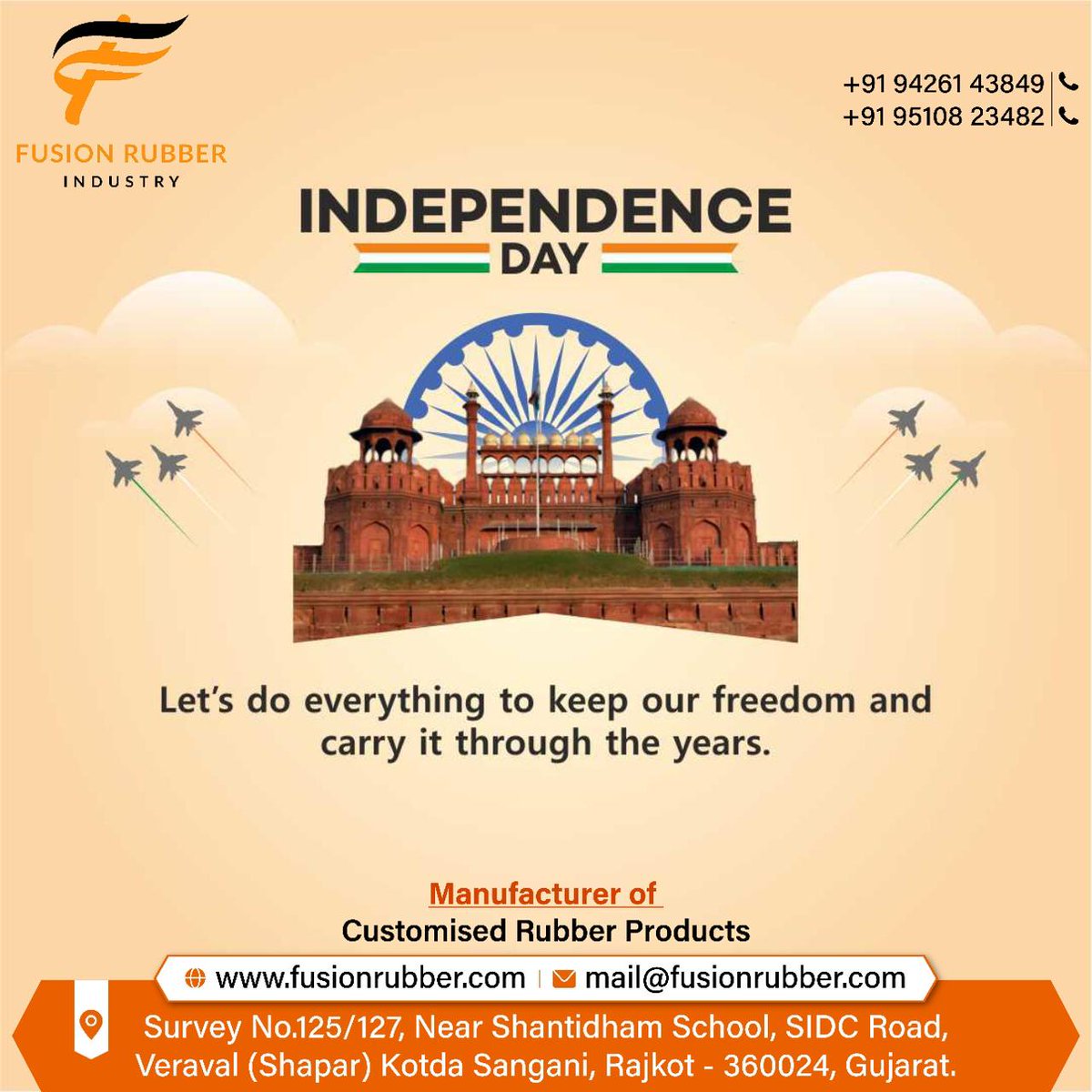 ravipatel221's tweet photo. HAPPY INDEPENDENCE DAY 🫡🇮🇳
#IndependenceDay2023 #HarGharTiranga 
#JaiHind https://t.co/QFMsBmXF3l