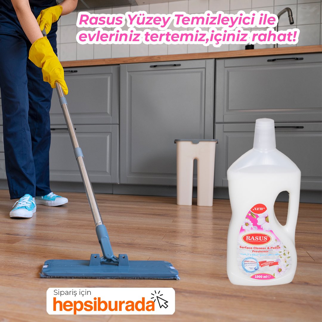 rasusturkiye's tweet photo. Rasus Yüzey Temzileyici ile evleriniz tertemiz,içiniz rahat!

With Rasus Surface Cleaner, your homes are clean and your peace of mind!

مع راسوس منظف الأسطح نظافة مثالية وراحة نفسية.

Ürünlerimizi https://t.co/zfR81E9K0d üzerinden sipariş verebilirsiniz.

https://t.co/jeLRVegGKG https://t.co/mS8tgafoPk
