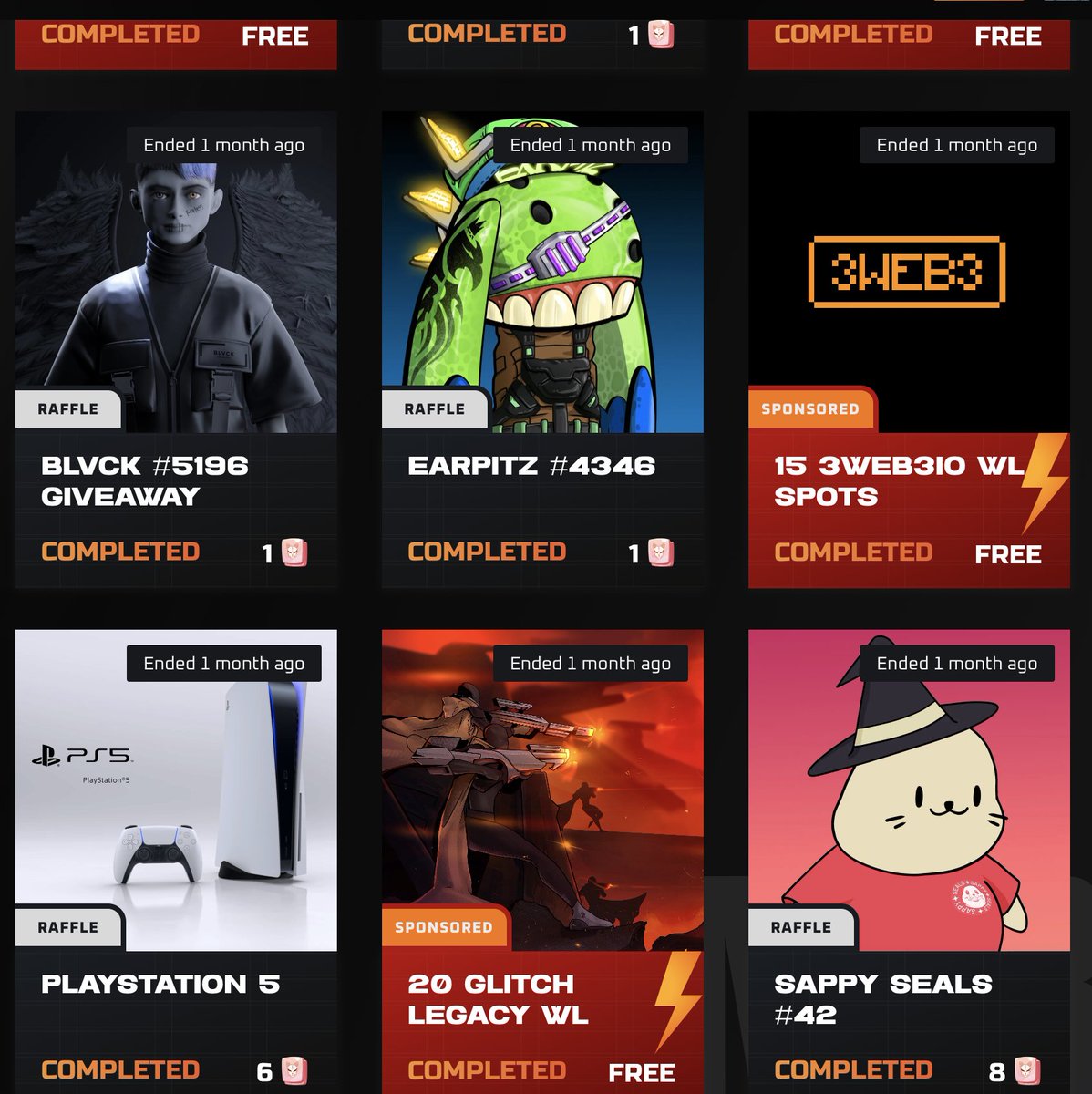 Sunny_G_music_'s tweet photo. Hi fam! 👋
check what I prepare for you - this NFTs, WL and PS5 👀👀 was found their holders just for last month 🥳
Maybe you will be next winner? 🫵 
Check and Join @KuramaVerse ✨

#KuramaVerse #NFTs #Community https://t.co/IxQxjZZu23